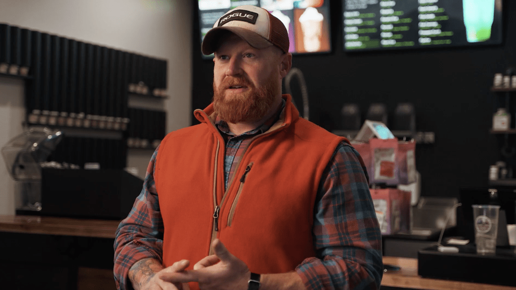 Electronic menu video. Corporate interview in Kalispell Montana.